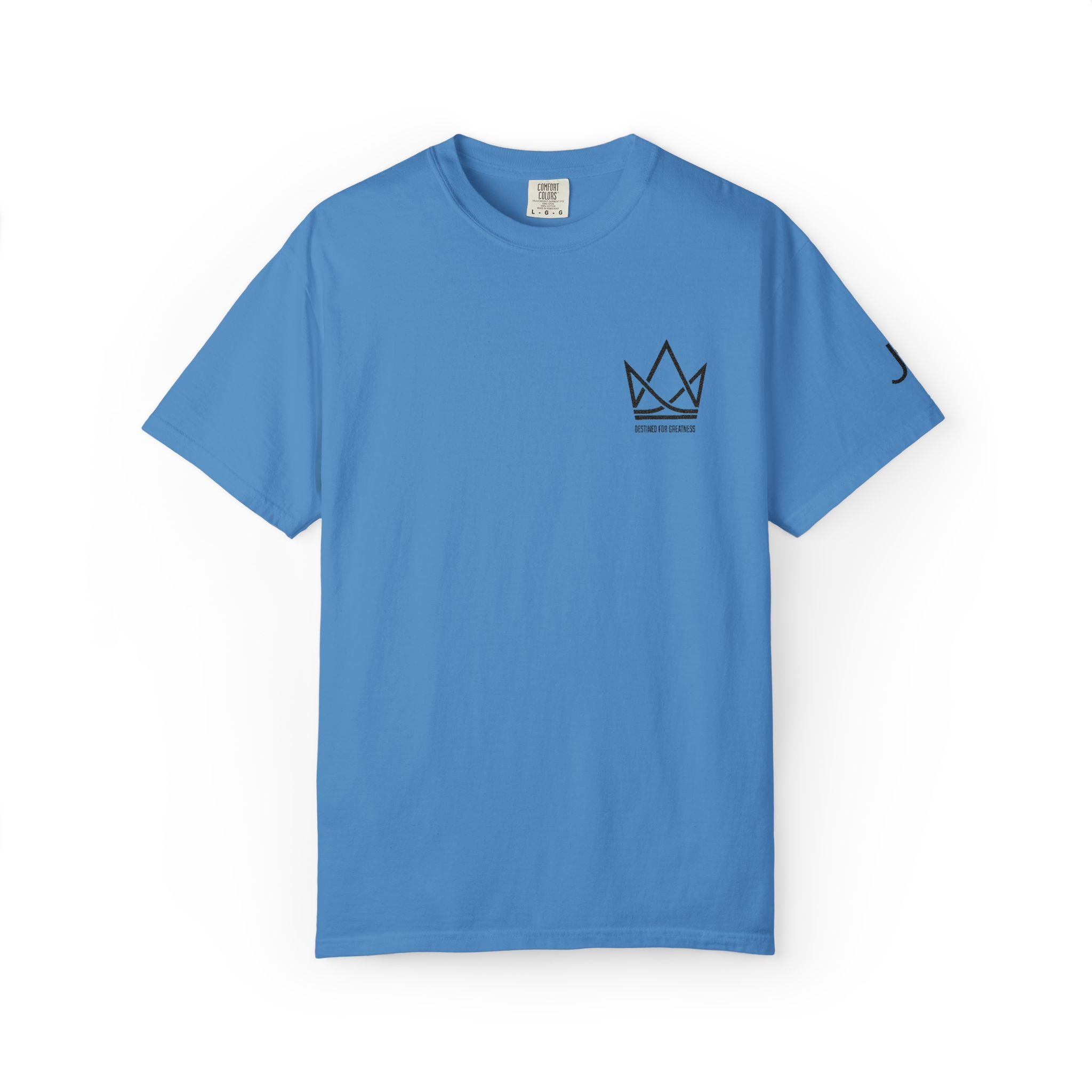 Crowned Sketch Pocket T-Shirt — Minimalist King Crown Graphic