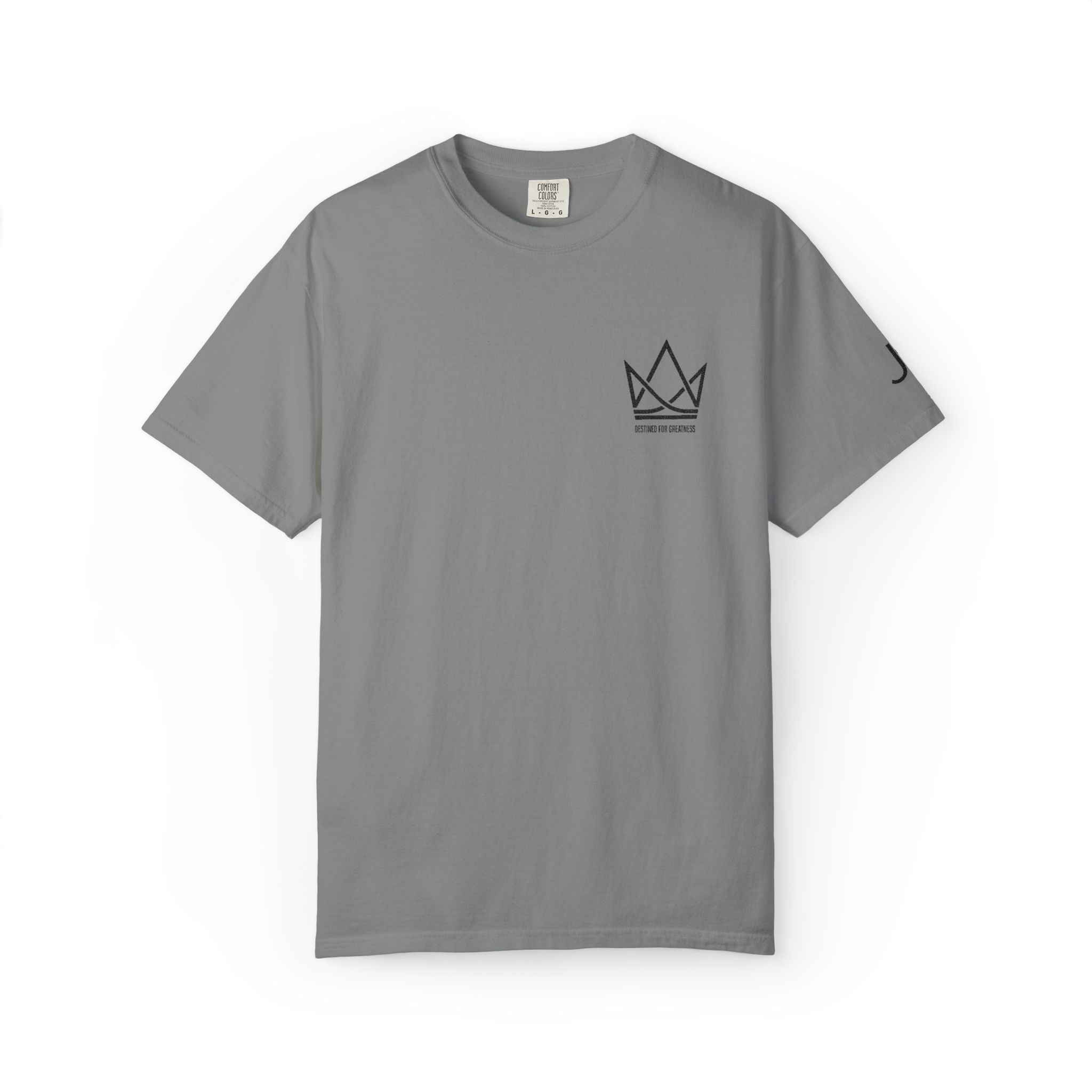 Crowned Sketch Pocket T-Shirt — Minimalist King Crown Graphic
