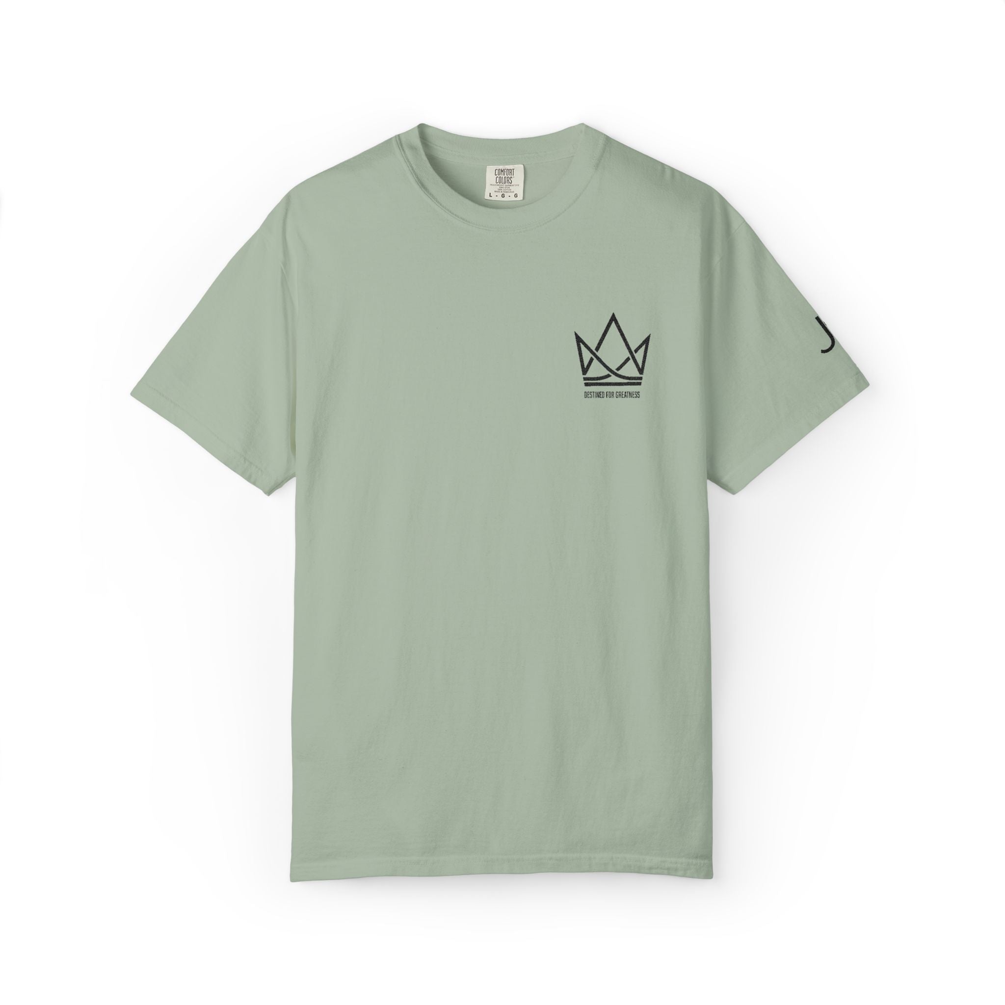 Crowned Sketch Pocket T-Shirt — Minimalist King Crown Graphic
