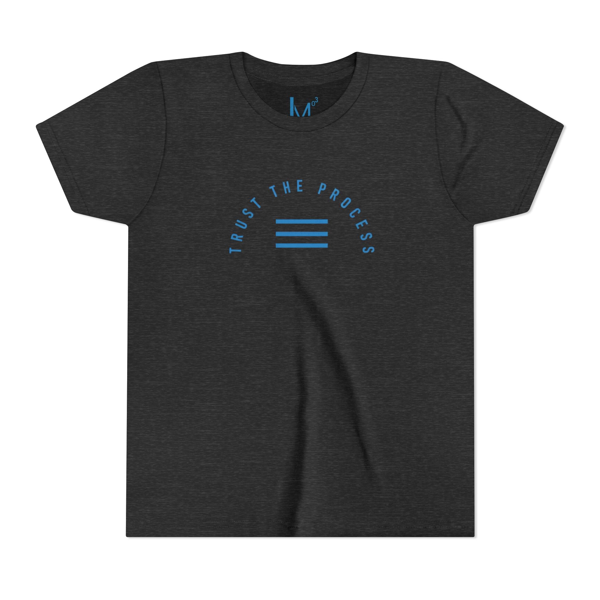 Youth Tee - "Trust the Process" Minimalist Blue Motivational Shirt