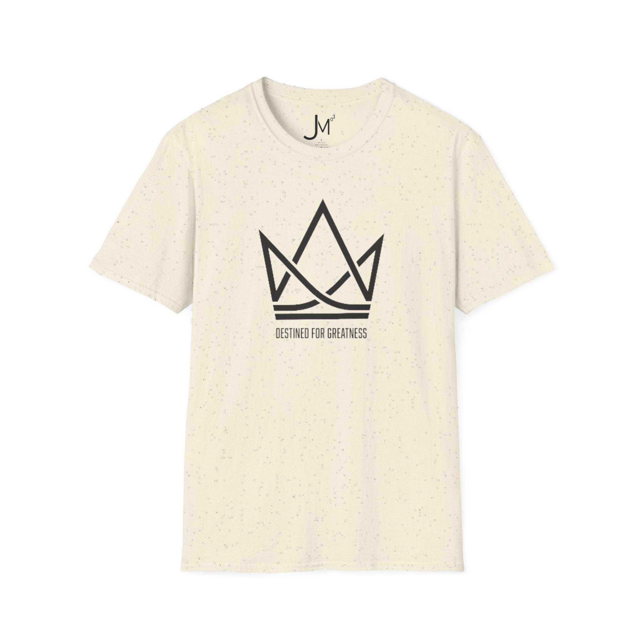Crown Logo T‑Shirt — "Destined for Greatness" Minimal Graphic Tee