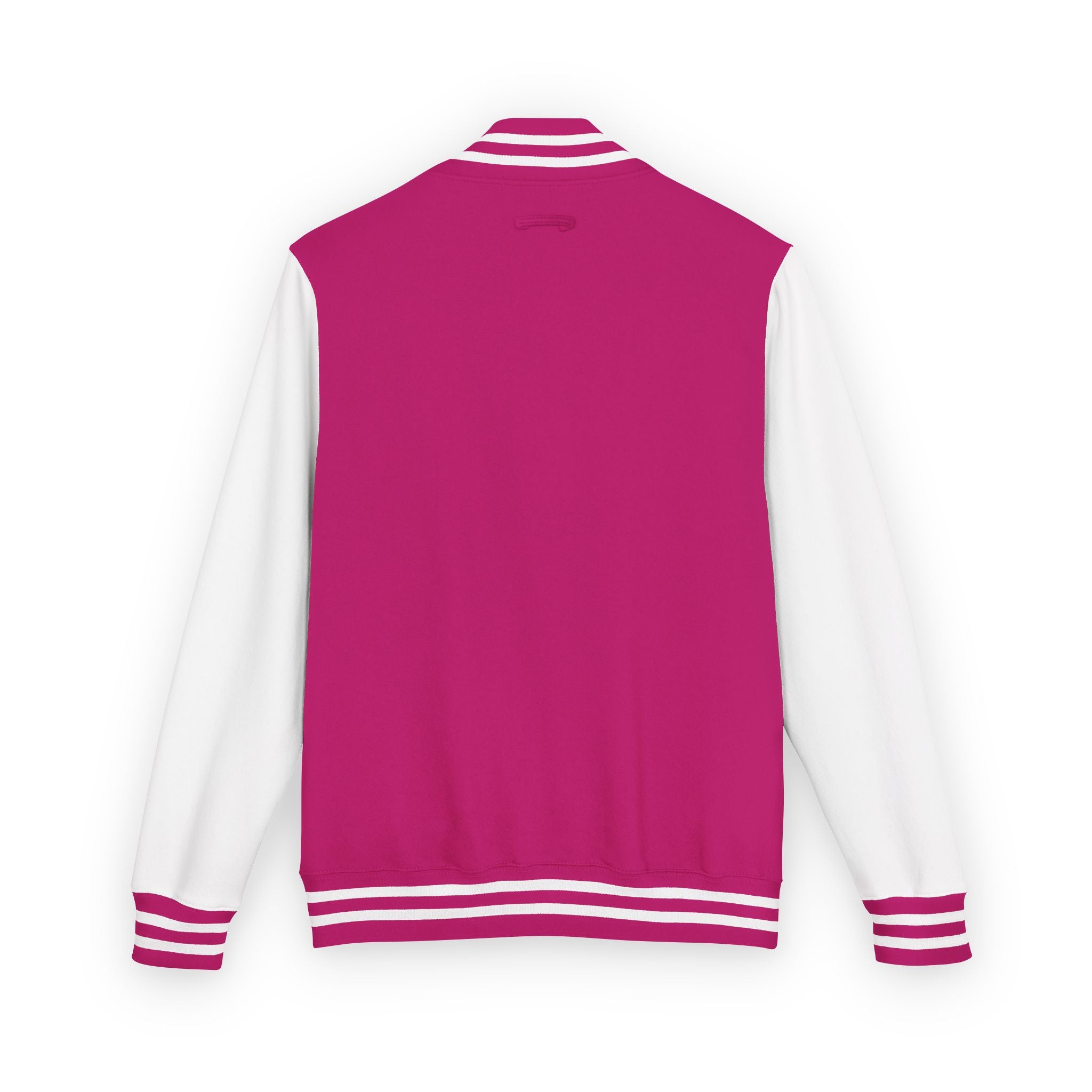 Classic Red & White Letterman Jacket - 'JM' Varsity Style