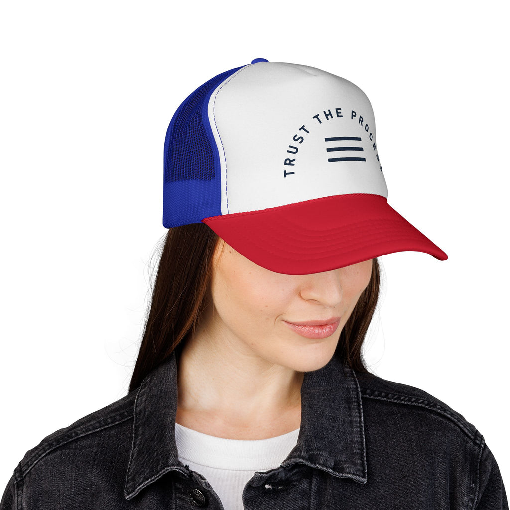Trust The Process Trucker Cap — Motivational Mesh Baseball Hat