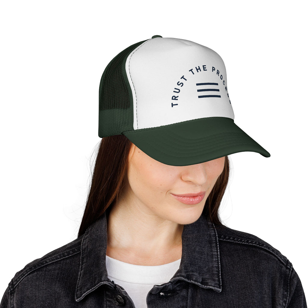Trust The Process Trucker Cap — Motivational Mesh Baseball Hat