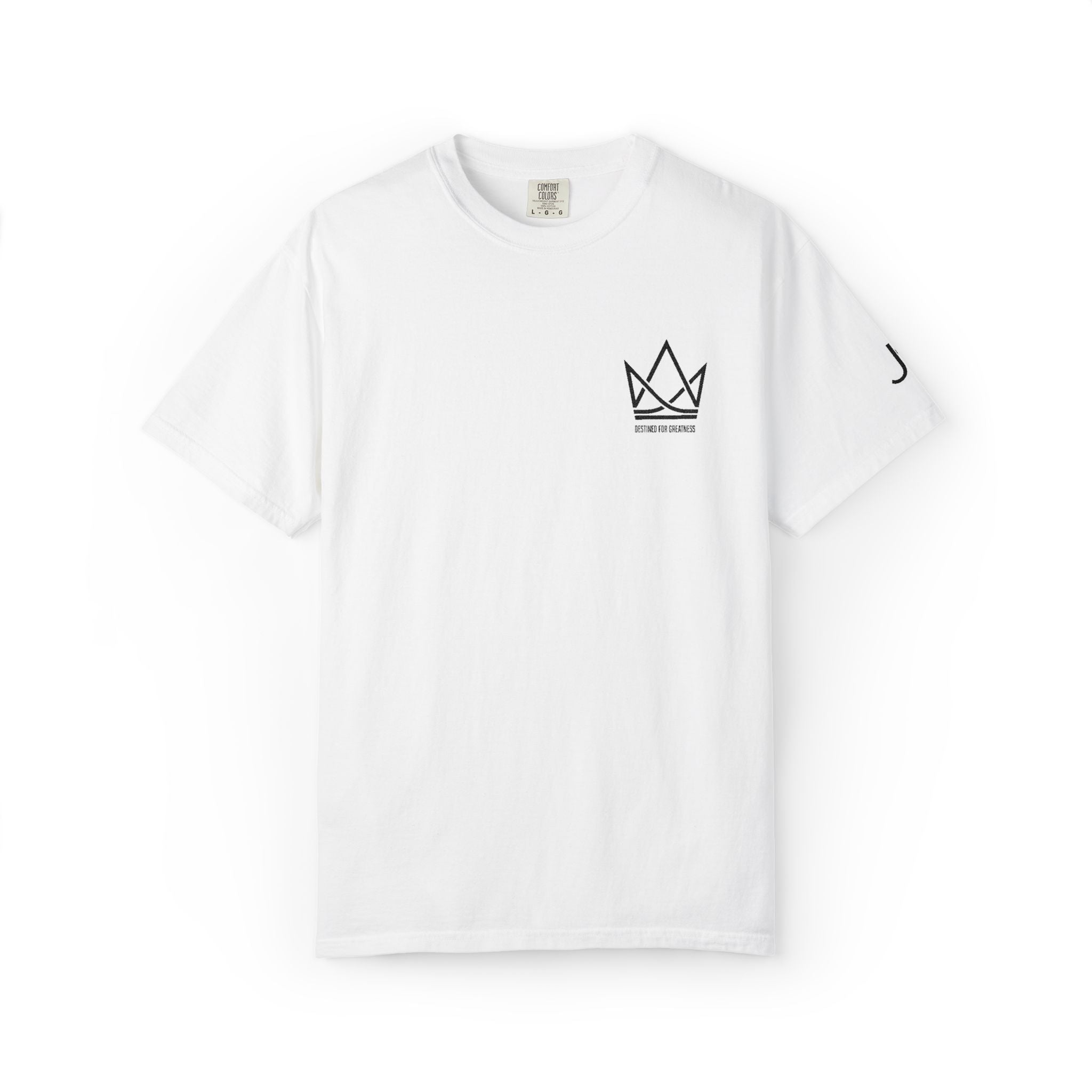 Crowned Sketch Pocket T-Shirt — Minimalist King Crown Graphic