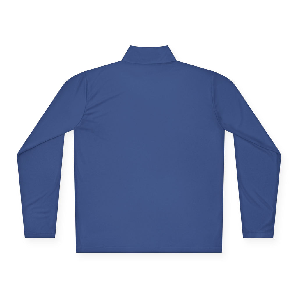 Quarter-Zip Pullover with Maroon 'Jr' Monogram – Casual Athletic Pullover