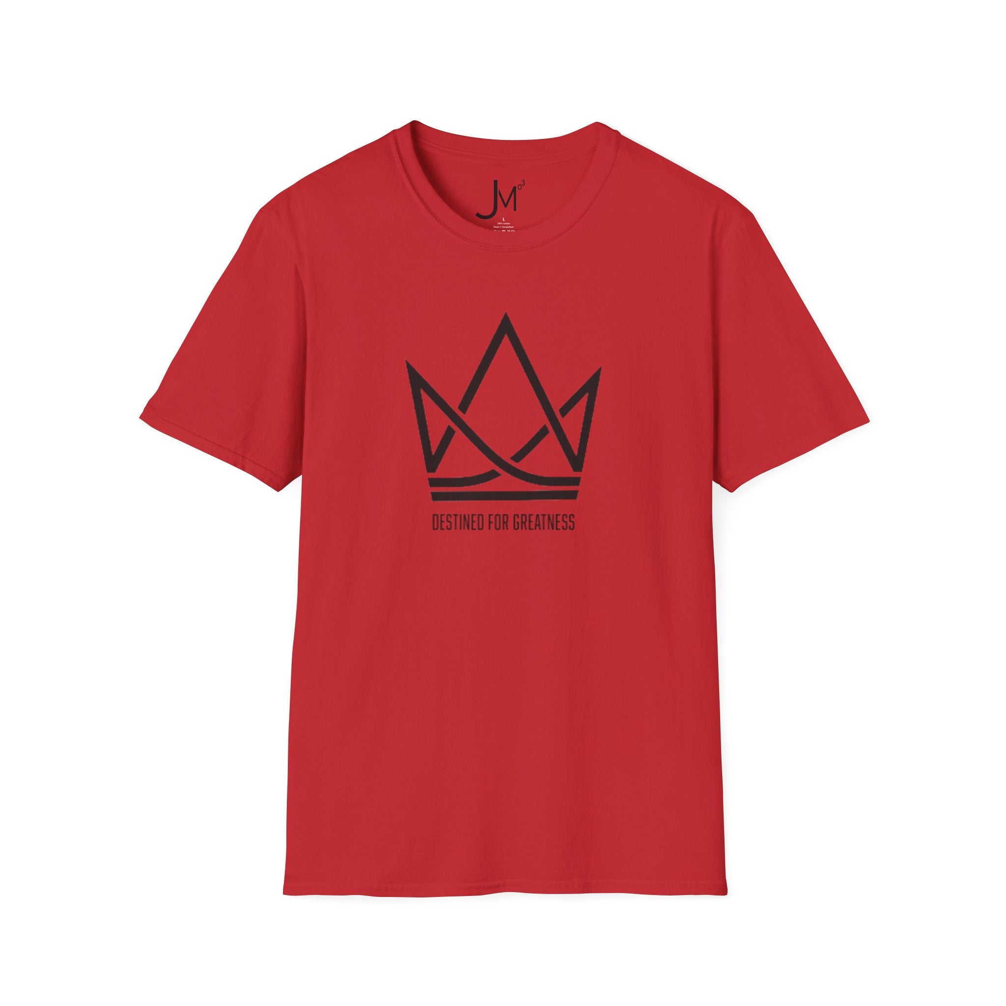 Crown Logo T‑Shirt — "Destined for Greatness" Minimal Graphic Tee