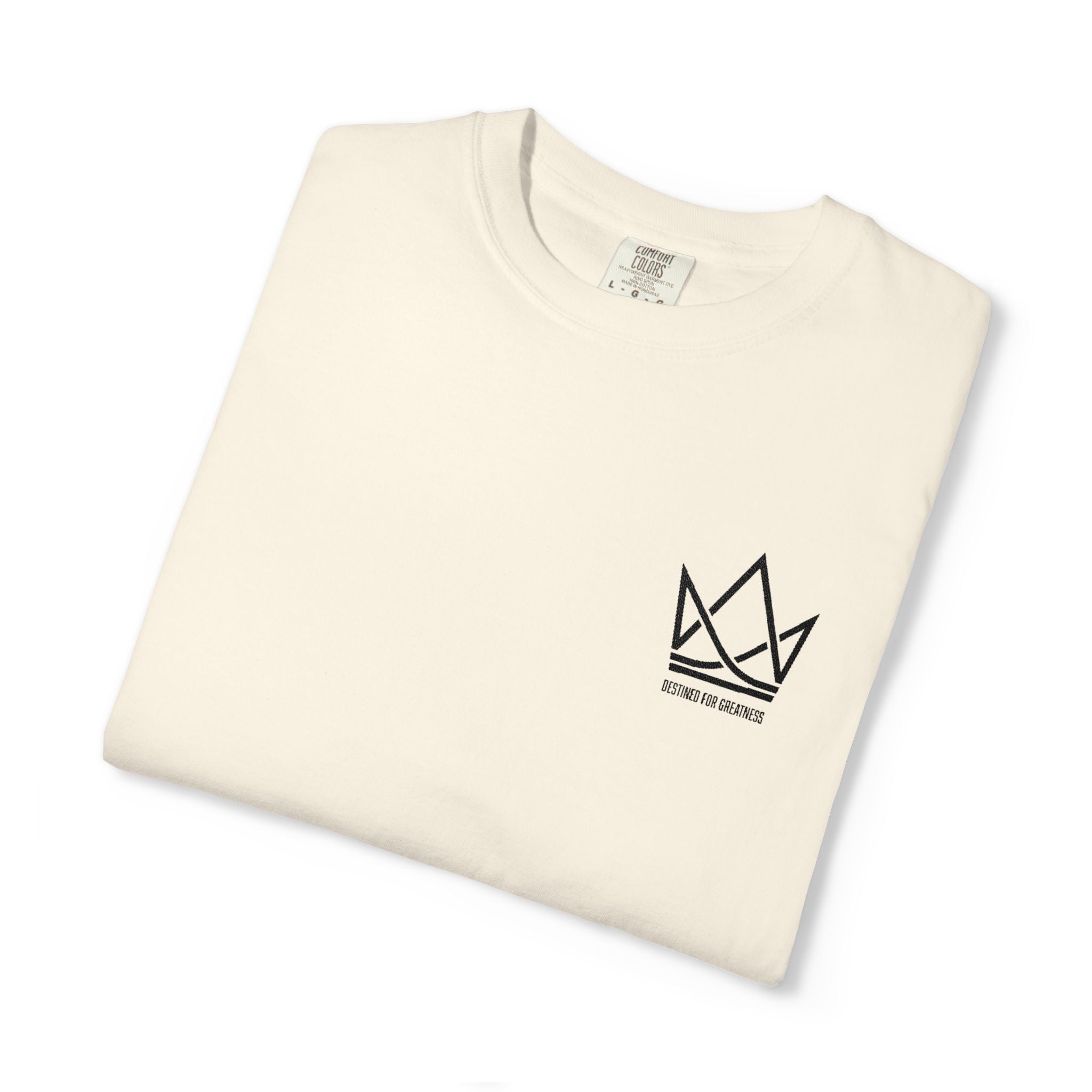 Crowned Sketch Pocket T-Shirt — Minimalist King Crown Graphic