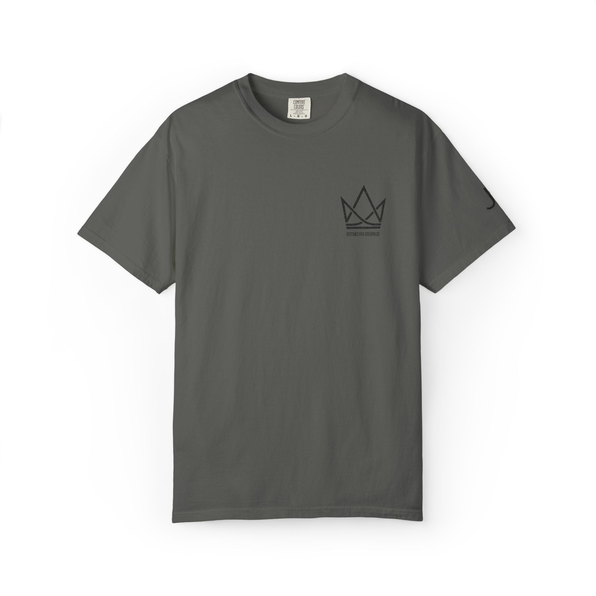 Crowned Sketch Pocket T-Shirt — Minimalist King Crown Graphic