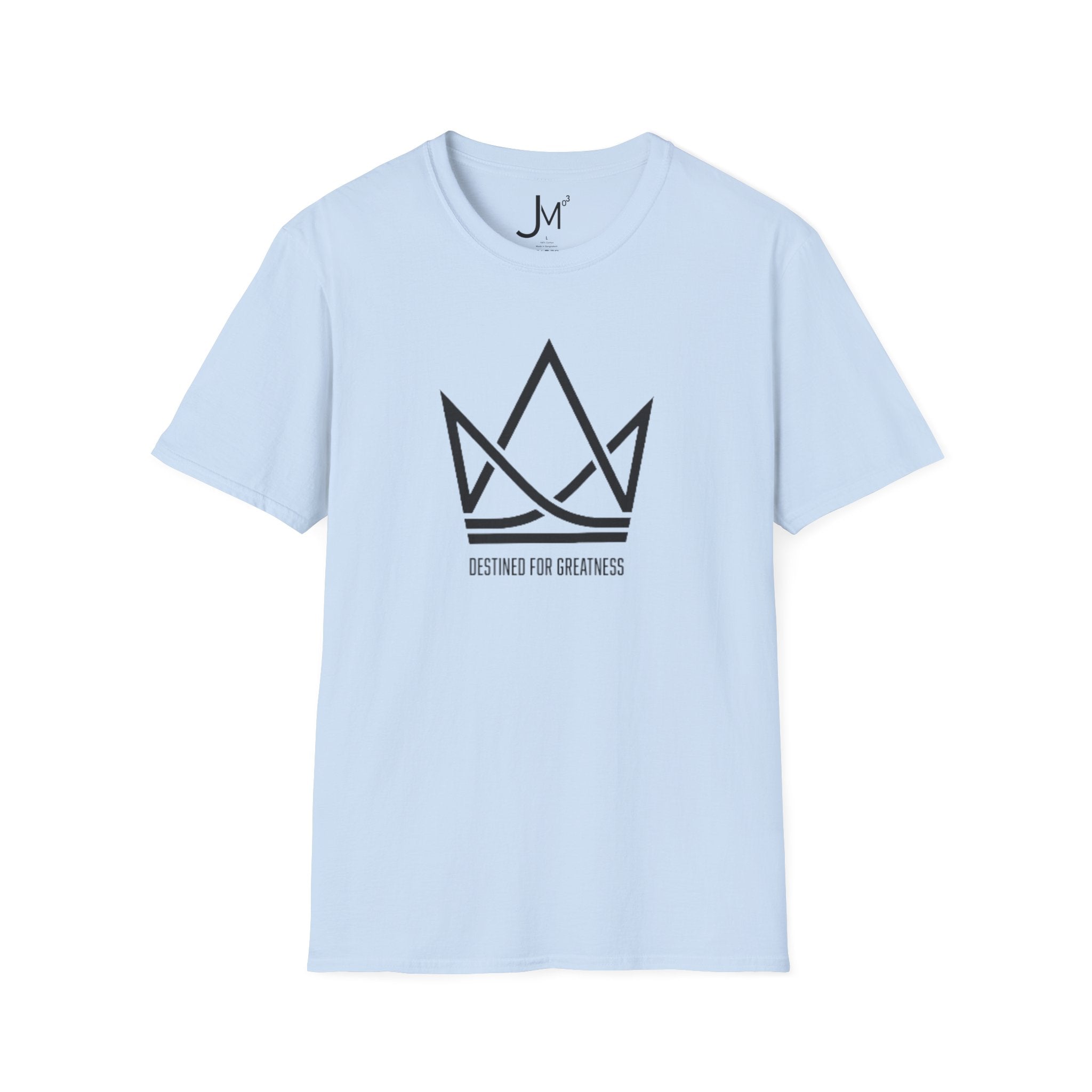 Crown Logo T‑Shirt — "Destined for Greatness" Minimal Graphic Tee