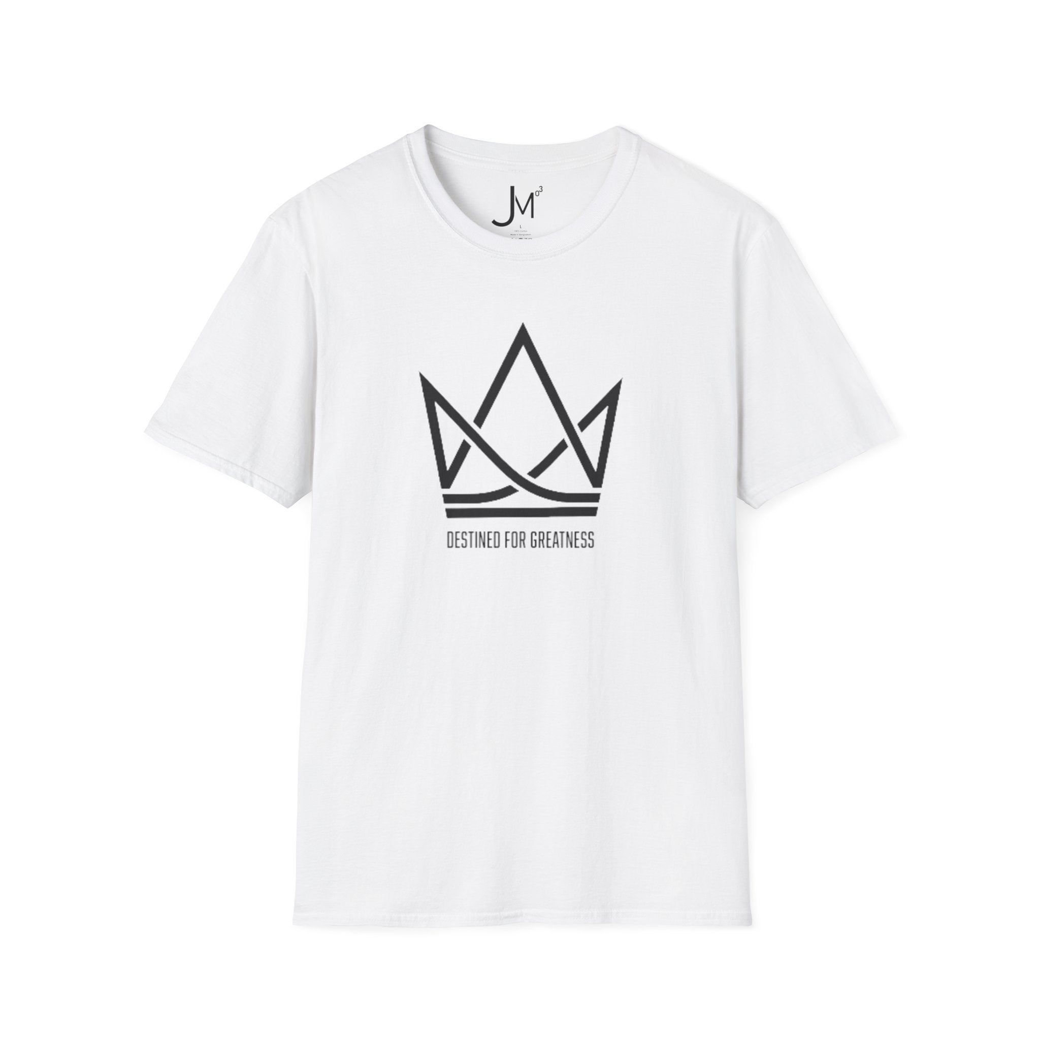 Crown Logo T‑Shirt — "Destined for Greatness" Minimal Graphic Tee