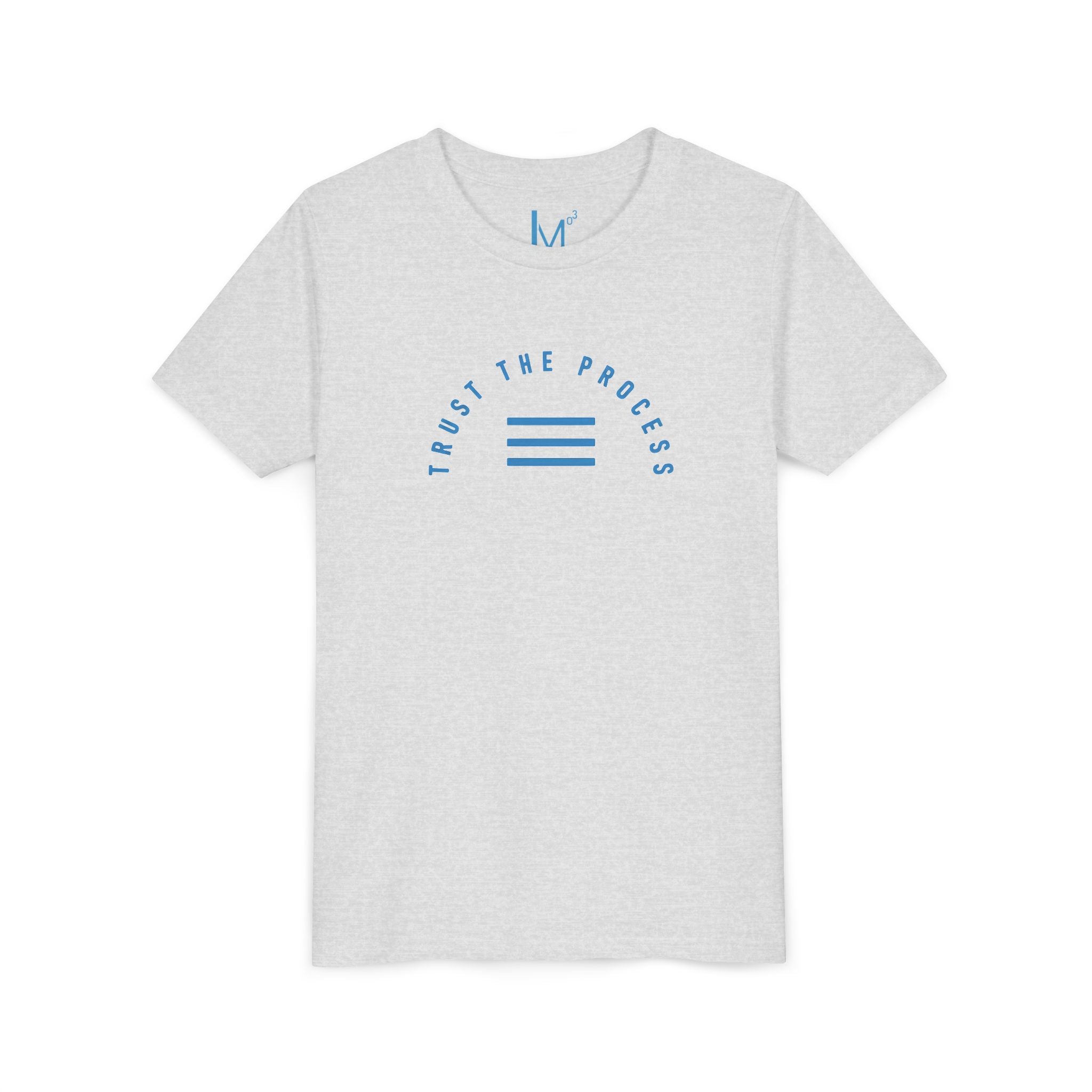 Youth Tee - "Trust the Process" Minimalist Blue Motivational Shirt