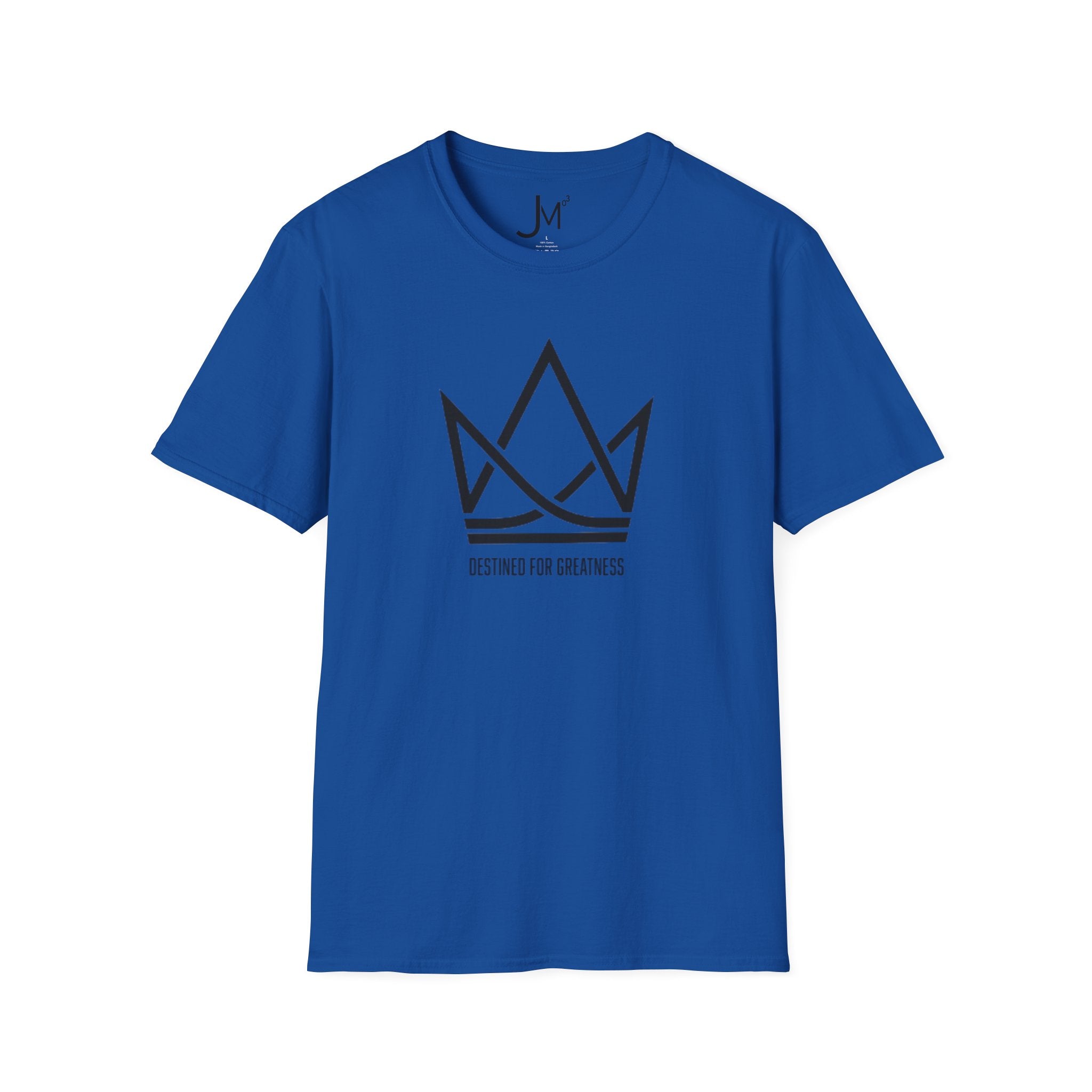 Crown Logo T‑Shirt — "Destined for Greatness" Minimal Graphic Tee