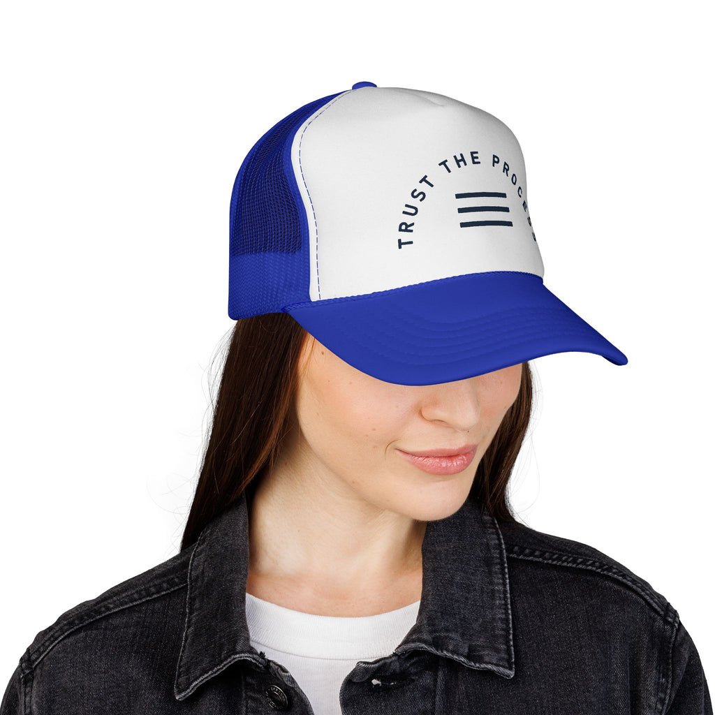 Trust The Process Trucker Cap — Motivational Mesh Baseball Hat