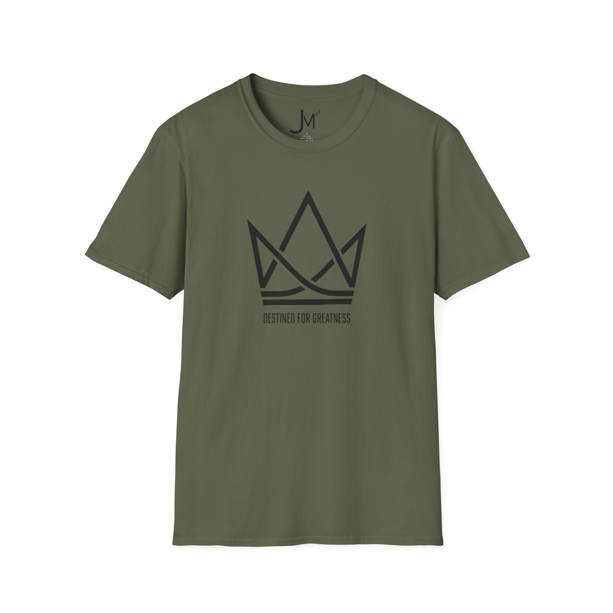 Crown Logo T‑Shirt — "Destined for Greatness" Minimal Graphic Tee