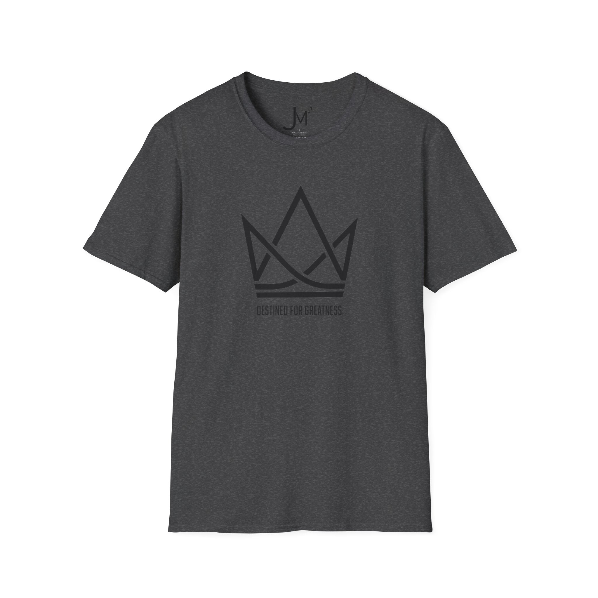 Crown Logo T‑Shirt — "Destined for Greatness" Minimal Graphic Tee