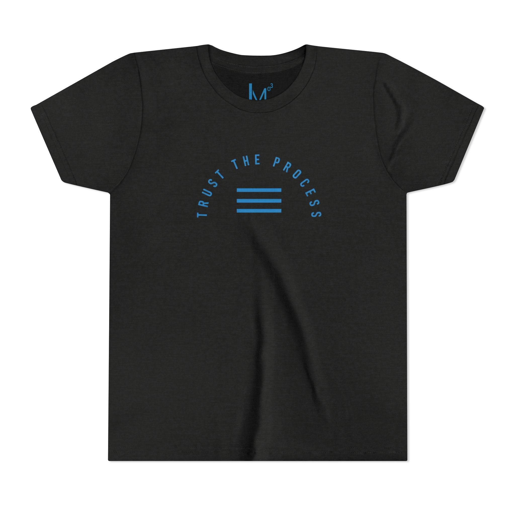 Youth Tee - "Trust the Process" Minimalist Blue Motivational Shirt