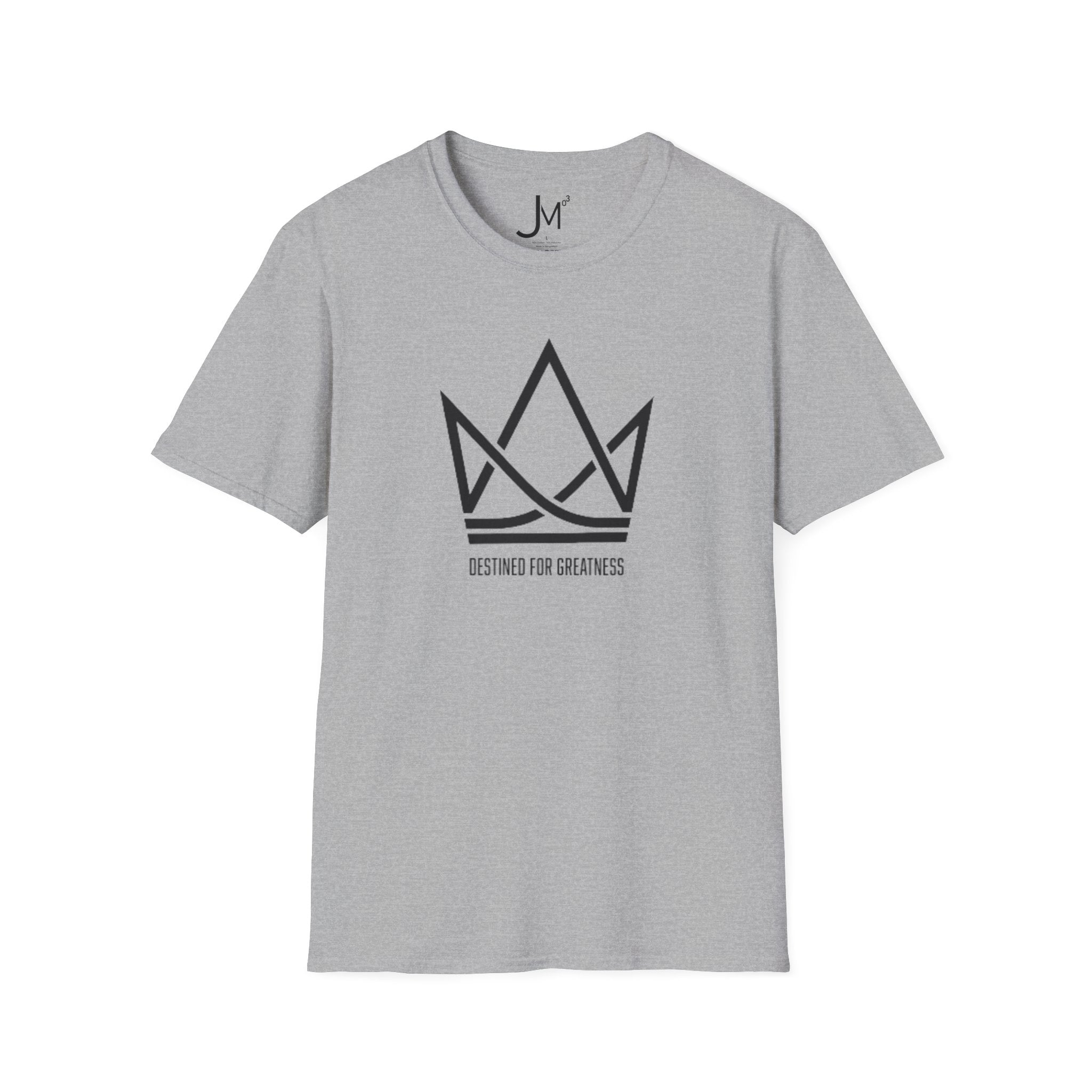 Crown Logo T‑Shirt — "Destined for Greatness" Minimal Graphic Tee