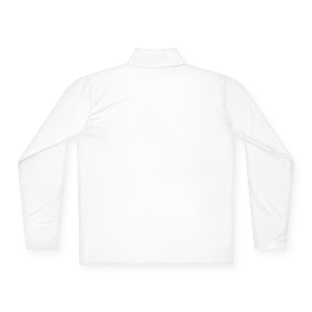 Quarter-Zip Pullover with Maroon 'Jr' Monogram – Casual Athletic Pullover