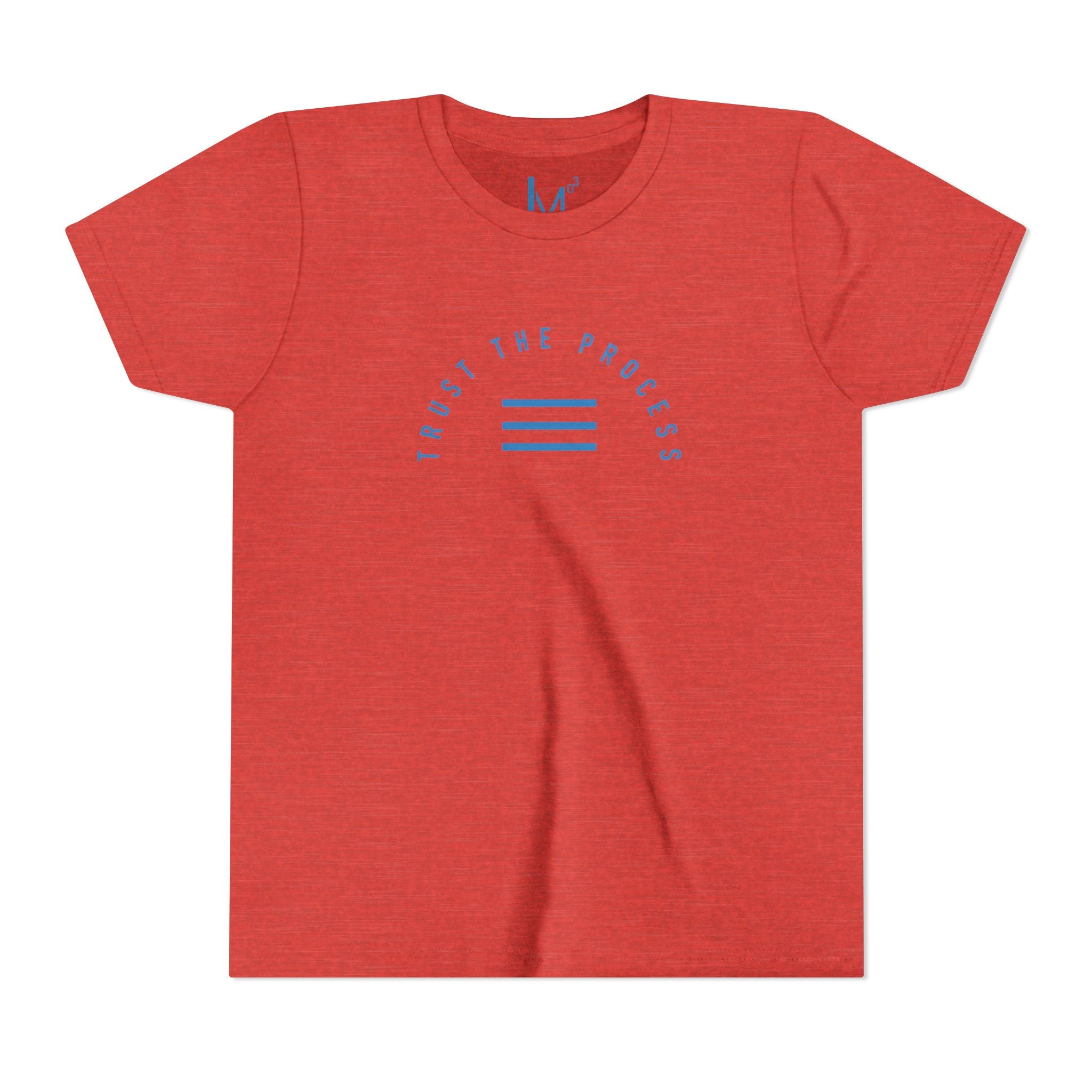 Youth Tee - "Trust the Process" Minimalist Blue Motivational Shirt