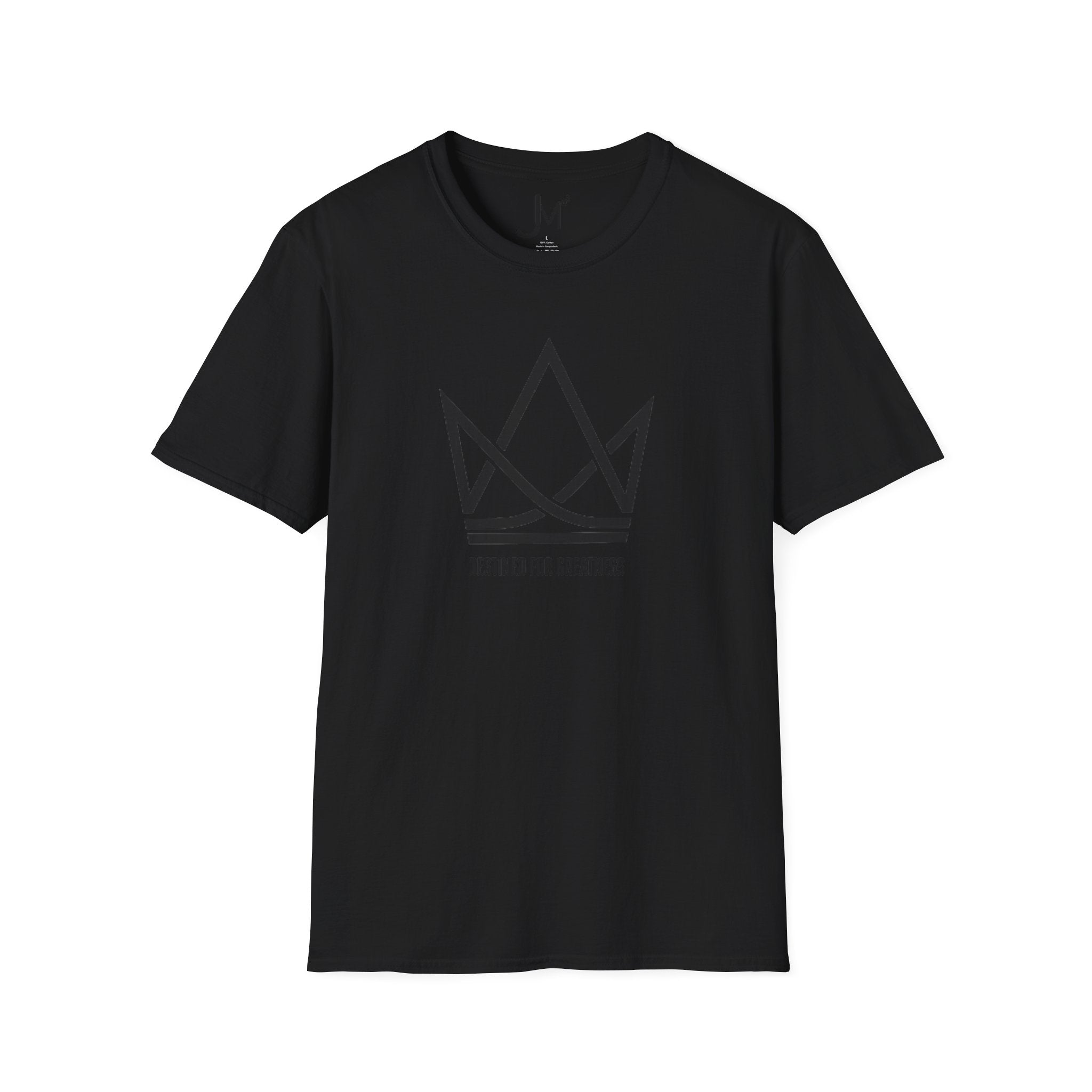 Crown Logo T‑Shirt — "Destined for Greatness" Minimal Graphic Tee