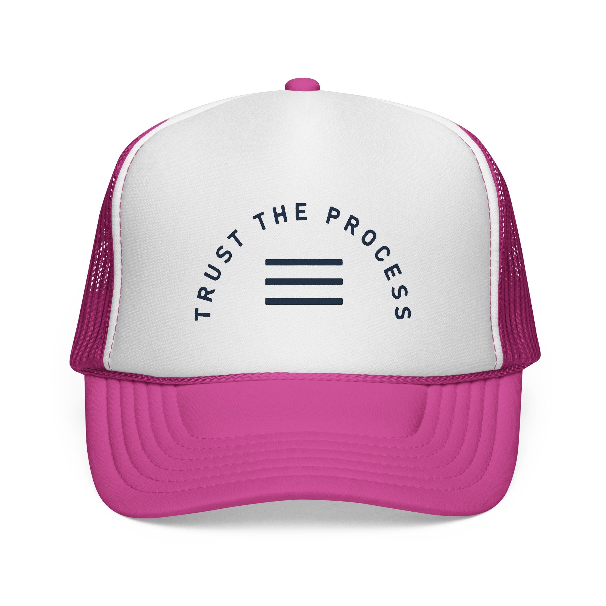 Trust The Process Trucker Cap — Motivational Mesh Baseball Hat
