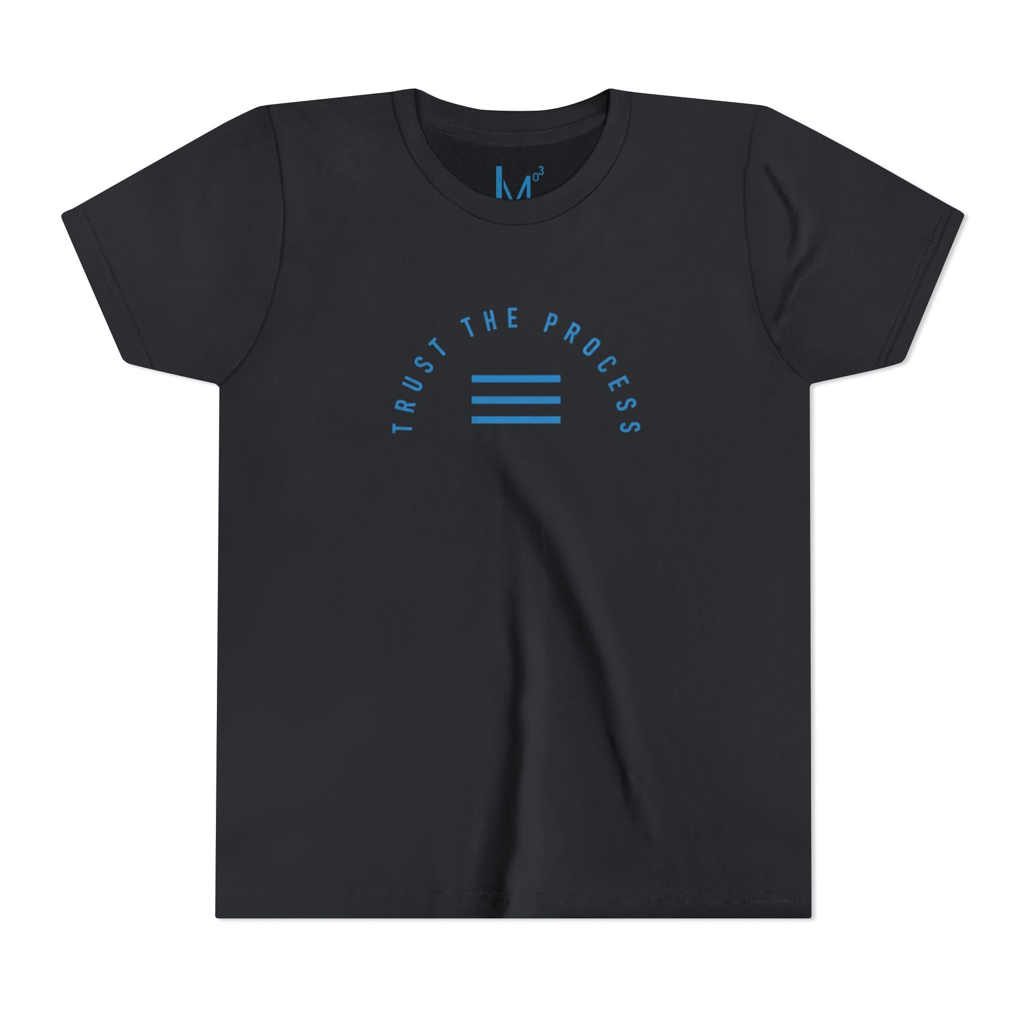 Youth Tee - "Trust the Process" Minimalist Blue Motivational Shirt