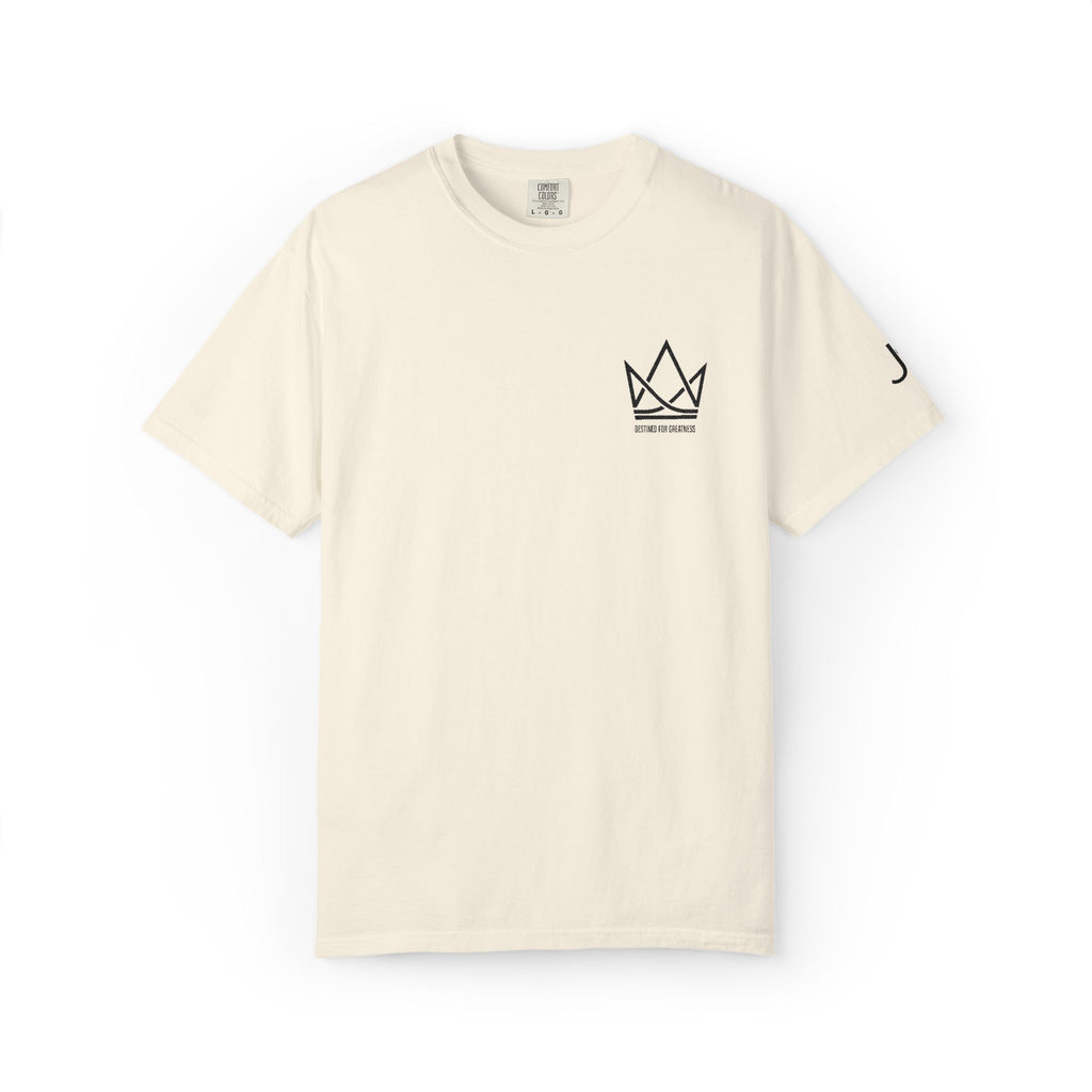 Crowned Sketch Pocket T-Shirt — Minimalist King Crown Graphic