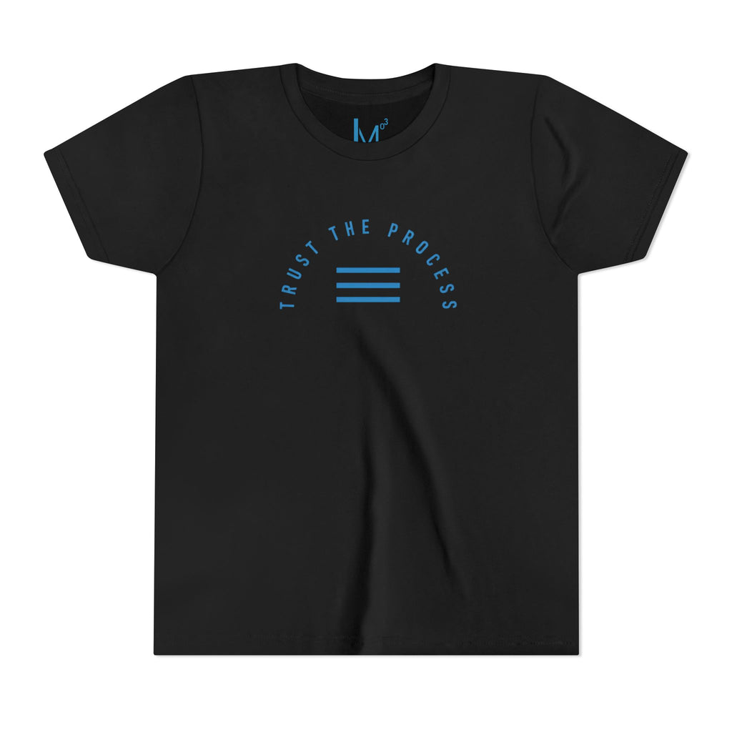 Youth Tee - "Trust the Process" Minimalist Blue Motivational Shirt