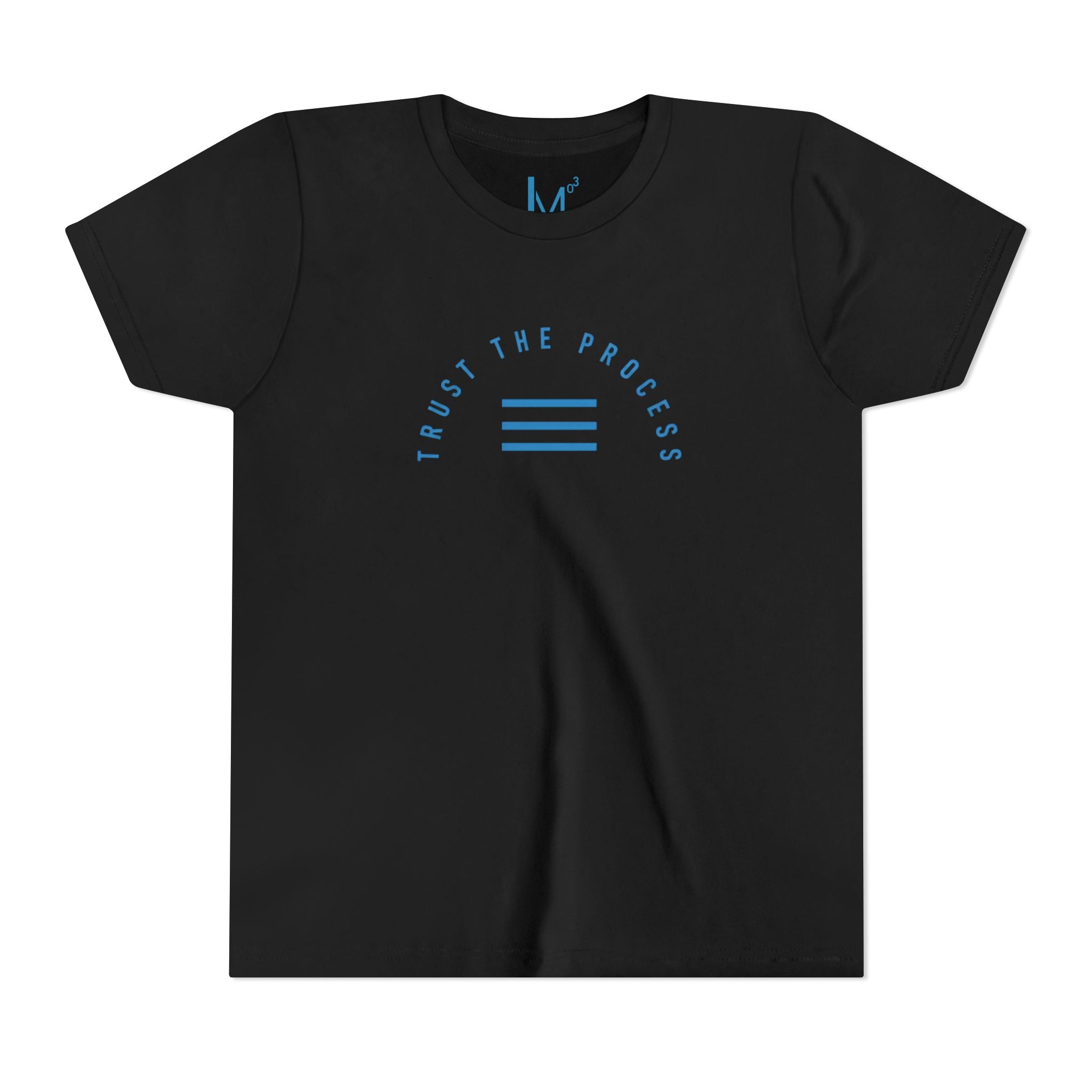 Youth Tee - "Trust the Process" Minimalist Blue Motivational Shirt