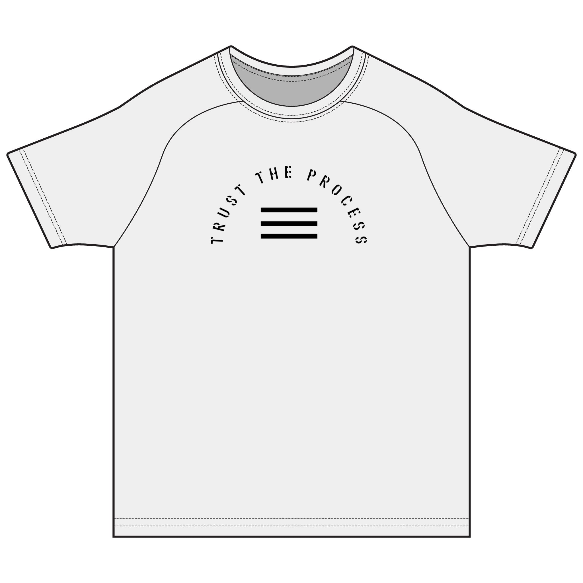 Trust The Process Long Sleeve Tee — Minimal Motivational Shirt