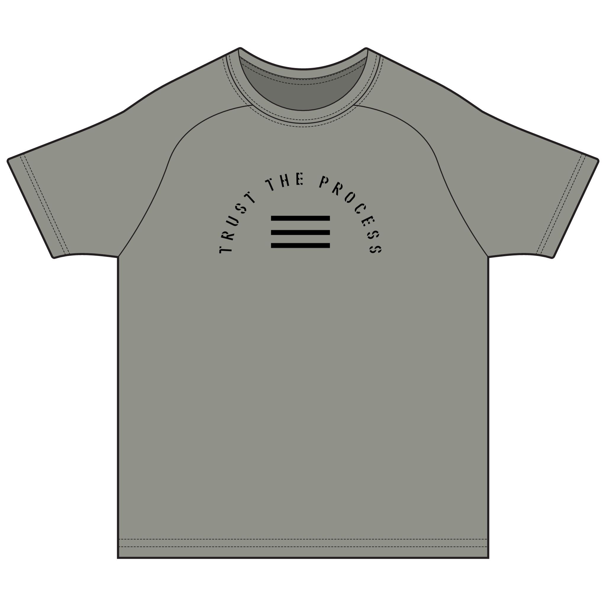 Trust The Process Long Sleeve Tee — Minimal Motivational Shirt