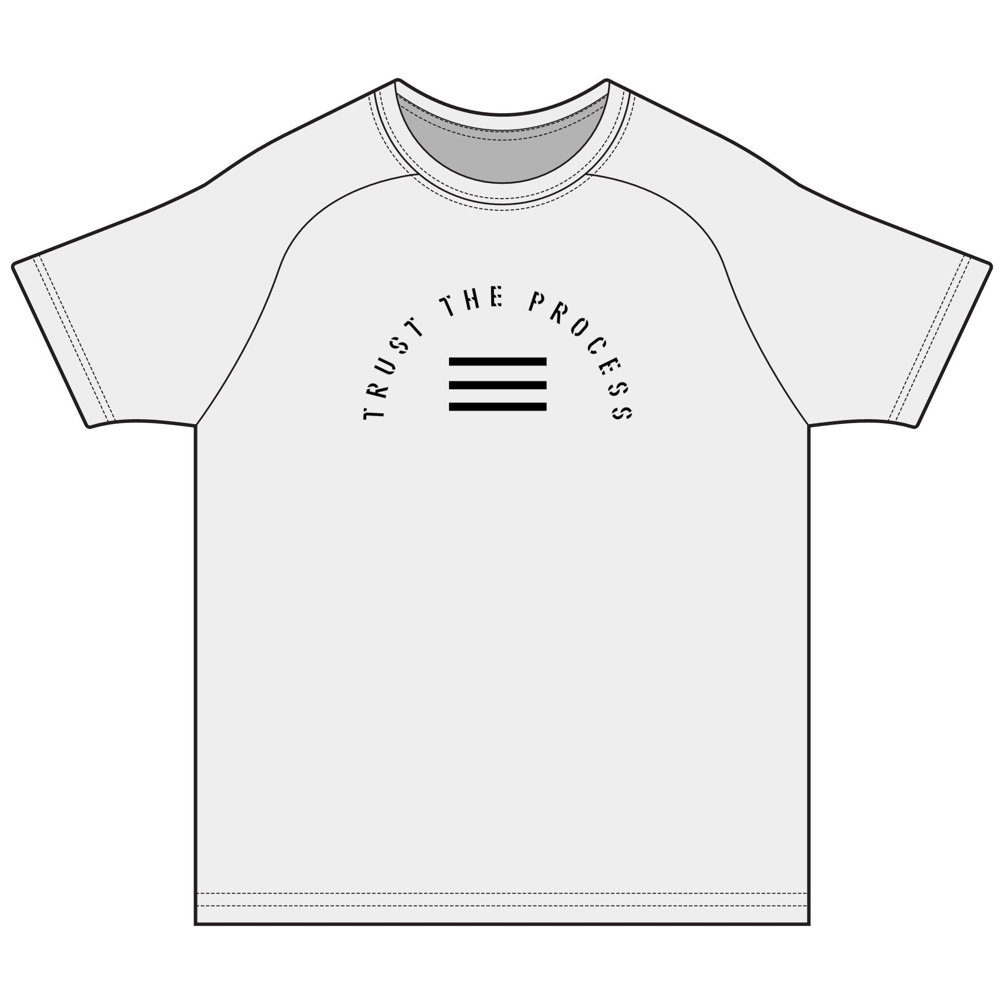 Trust The Process Long Sleeve Tee — Minimal Motivational Shirt