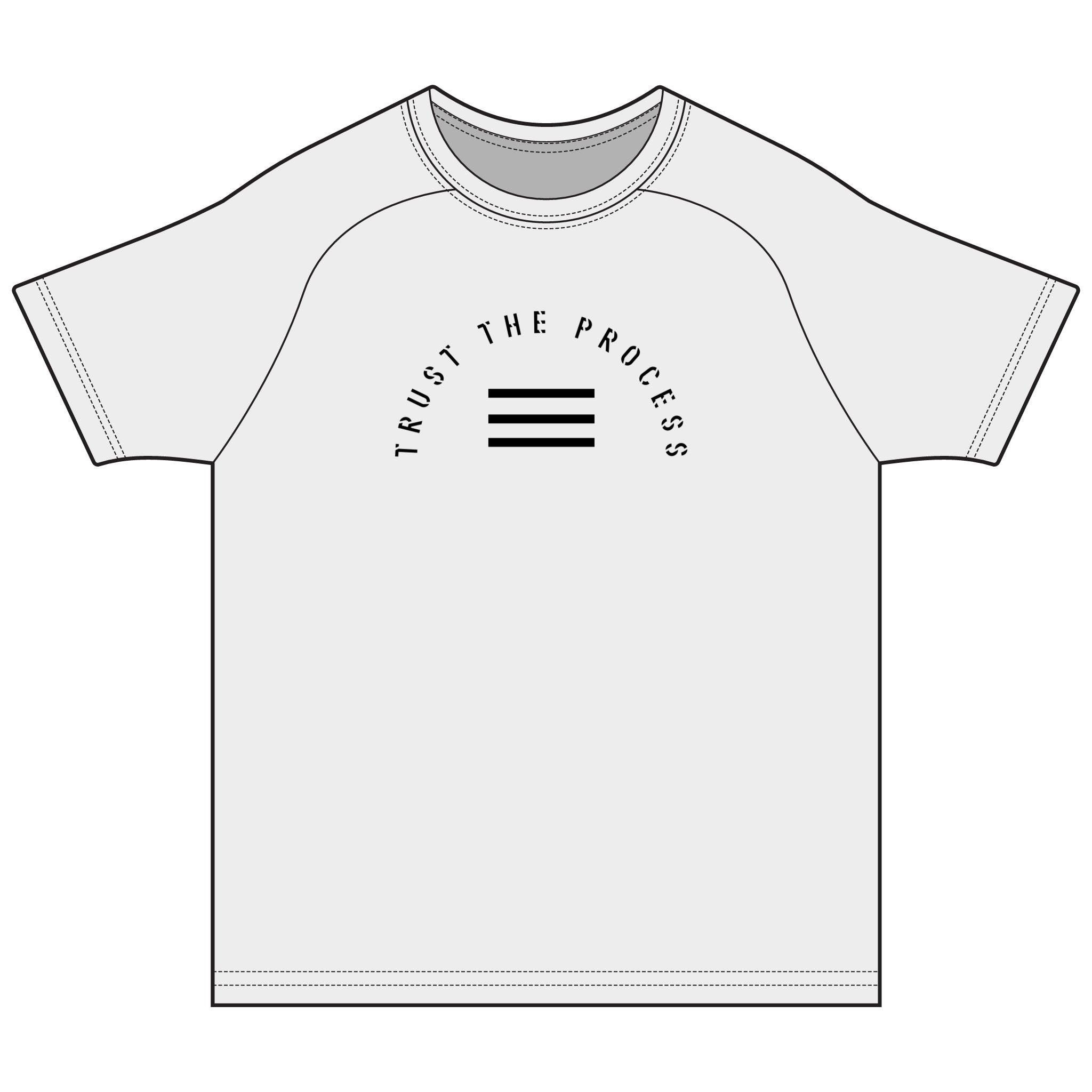 Trust The Process Long Sleeve Tee — Minimal Motivational Shirt