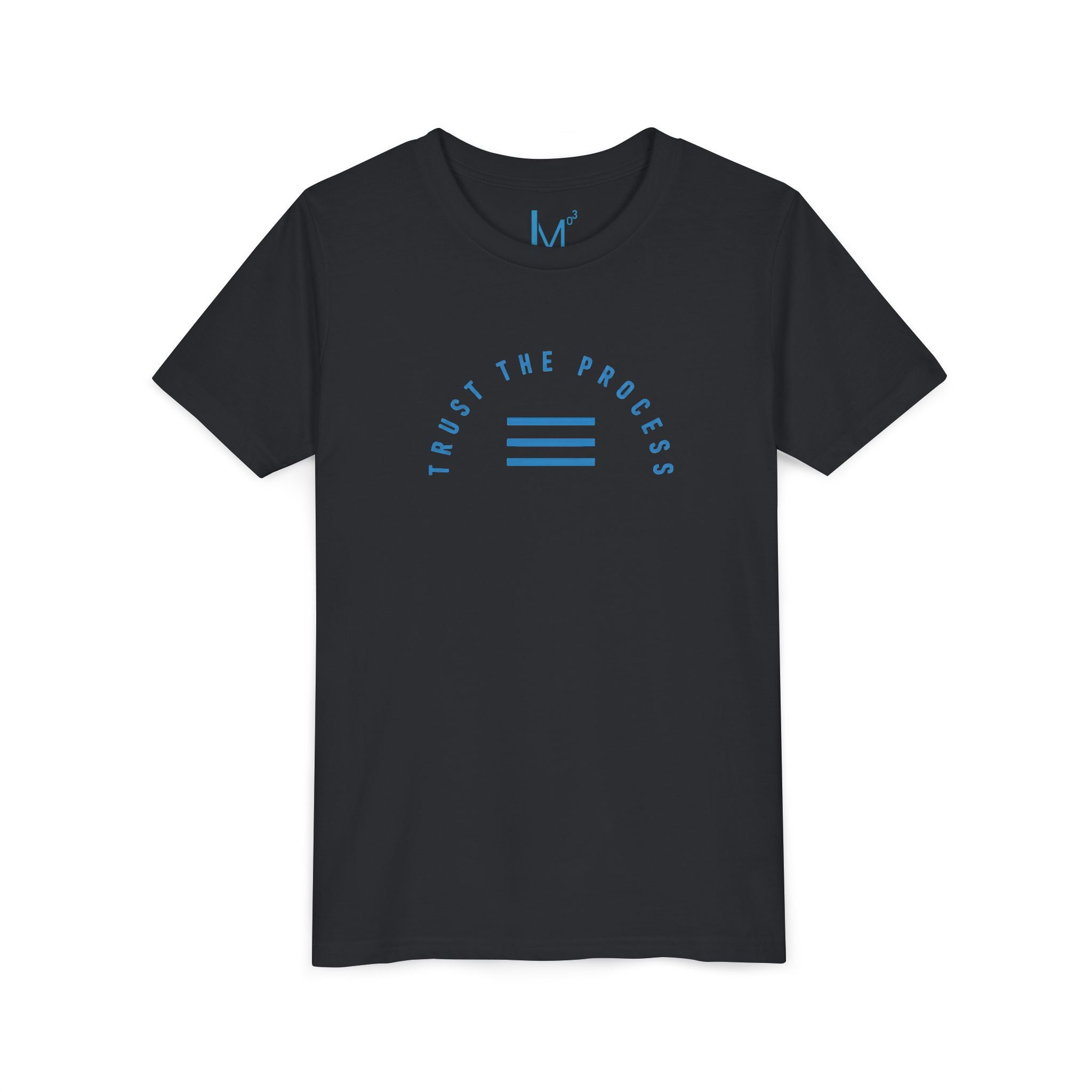 Youth Tee - "Trust the Process" Minimalist Blue Motivational Shirt