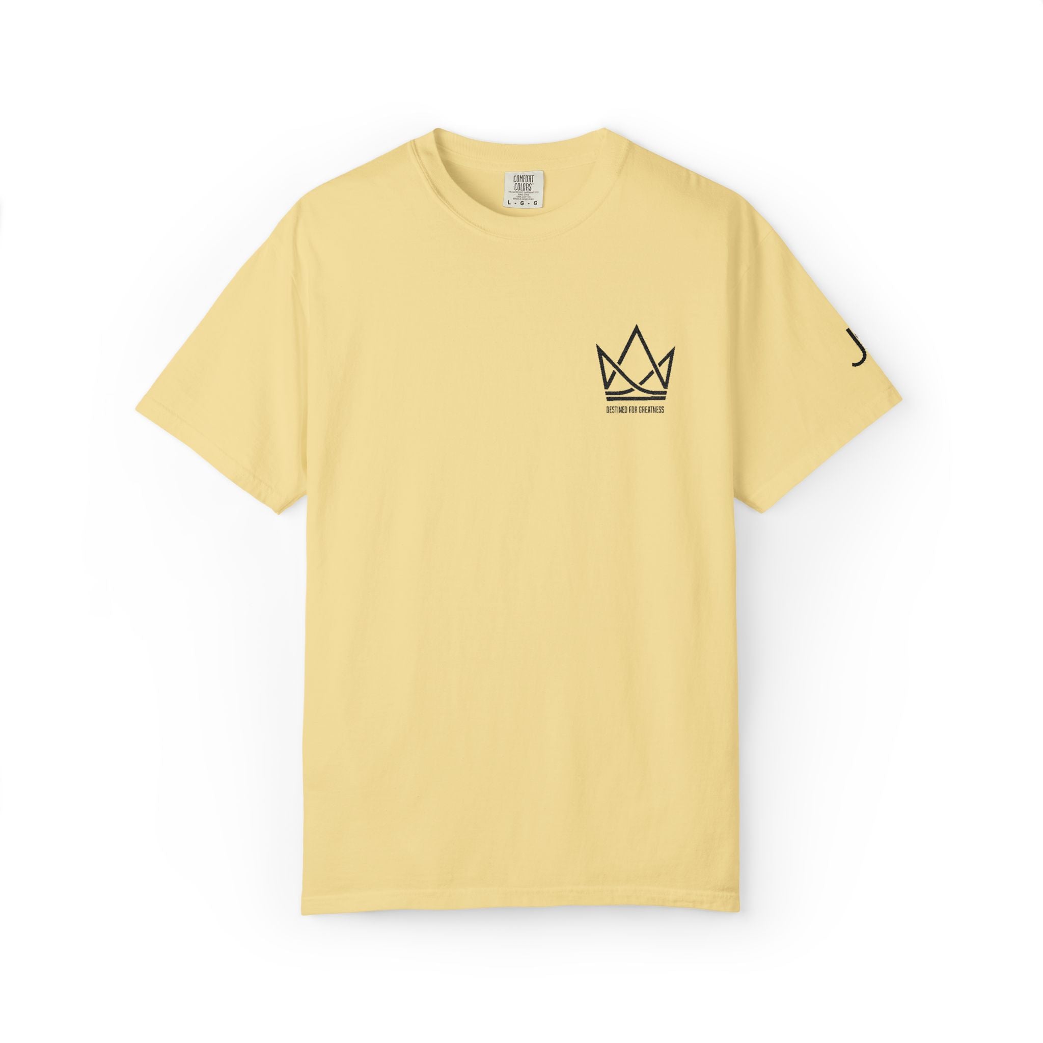 Crowned Sketch Pocket T-Shirt — Minimalist King Crown Graphic