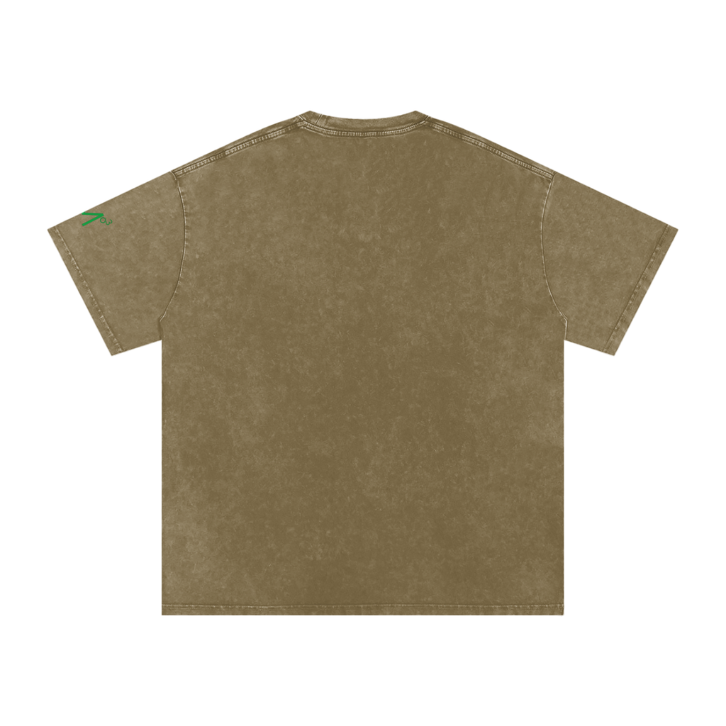 Snow Washed Oversized Cotton T-Shirt
